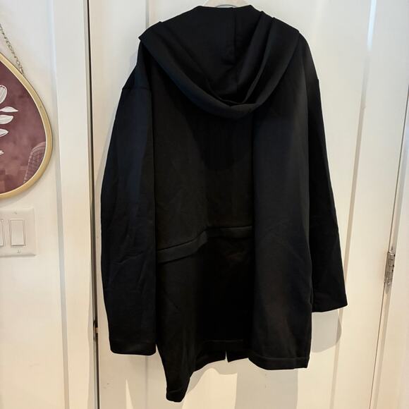 Zara Black Oversized Hooded Parka Large 4087/358/800 - Picture 5 of 11